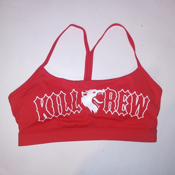 Kill Crew Red Sports Bra - Picture 1 of 6